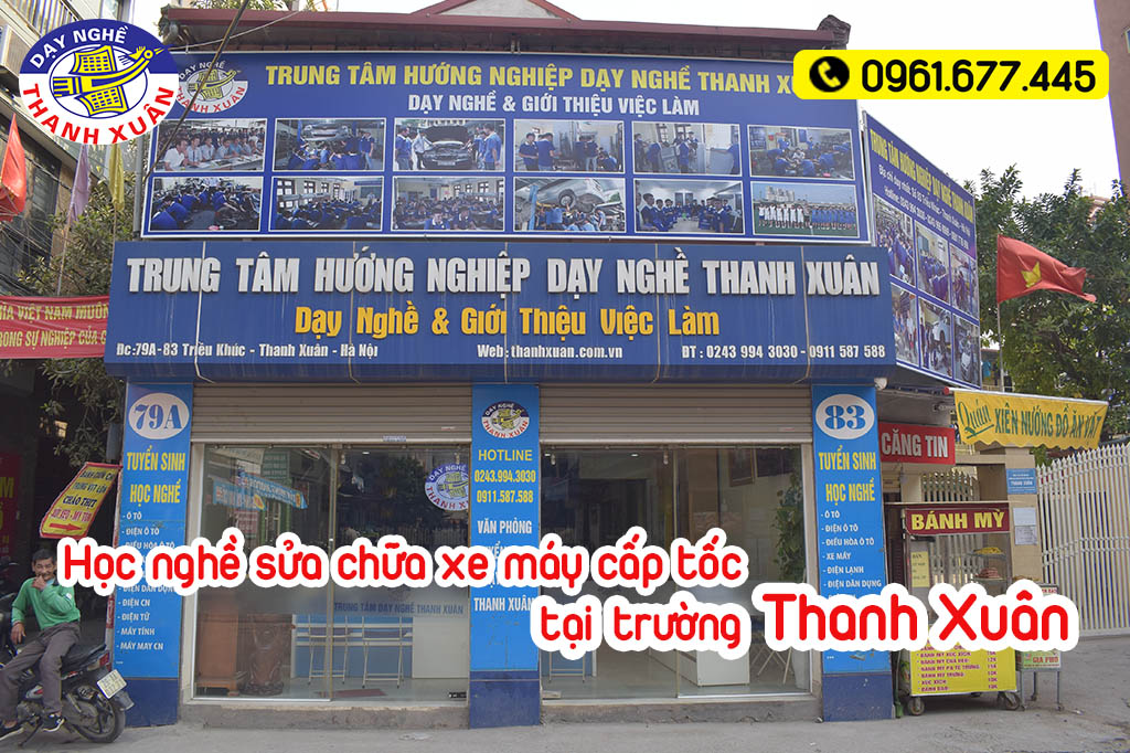 Học nghề sửa chữa xe máy cấp tốc tại trường Thanh Xuân