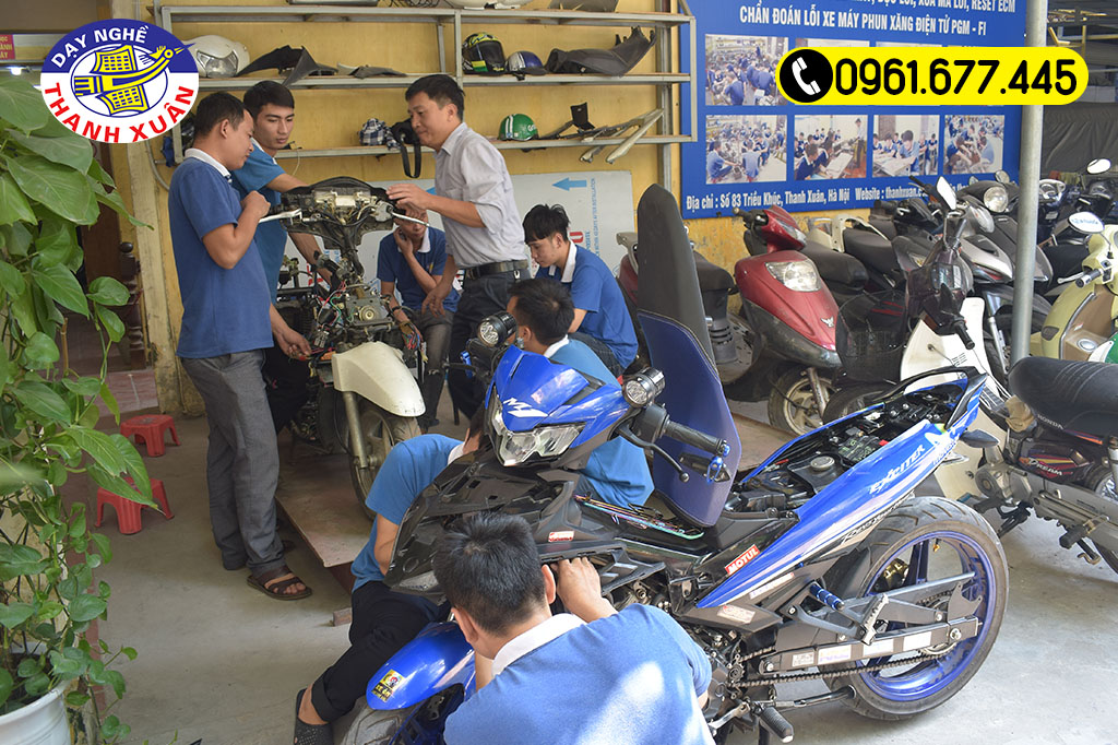 Học nghề sửa chữa xe máy trên mạng miễn phí 4