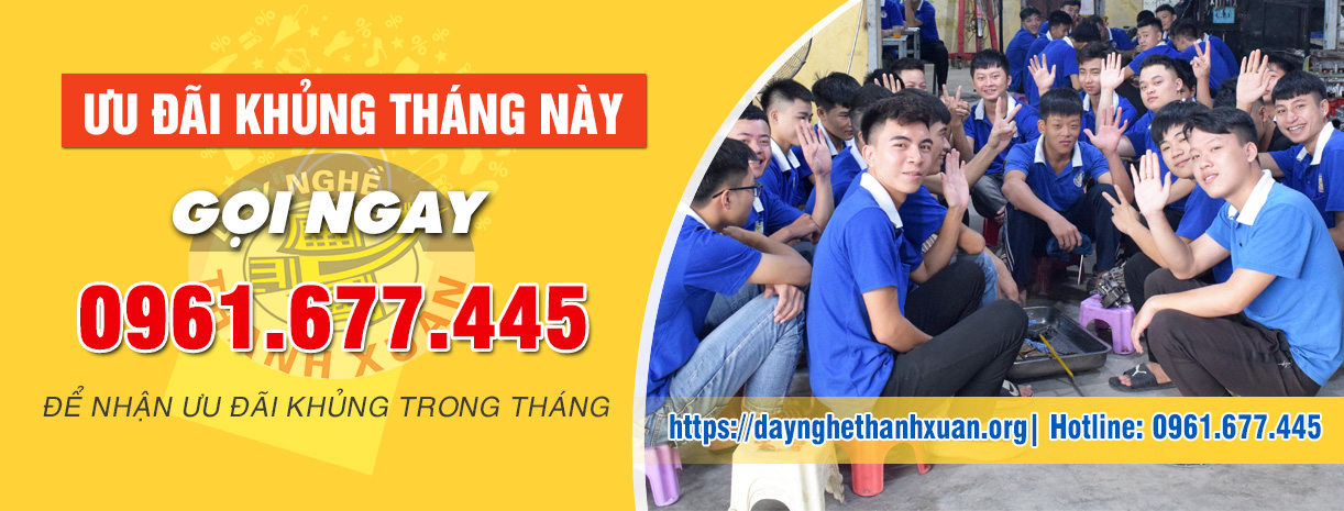 Ưu đãi học phí khi đăng ký học sửa chữa xe máy tại trường Thanh Xuân
